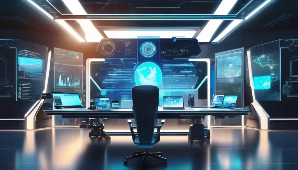 A futuristic work station for IT Consulting & Advisory